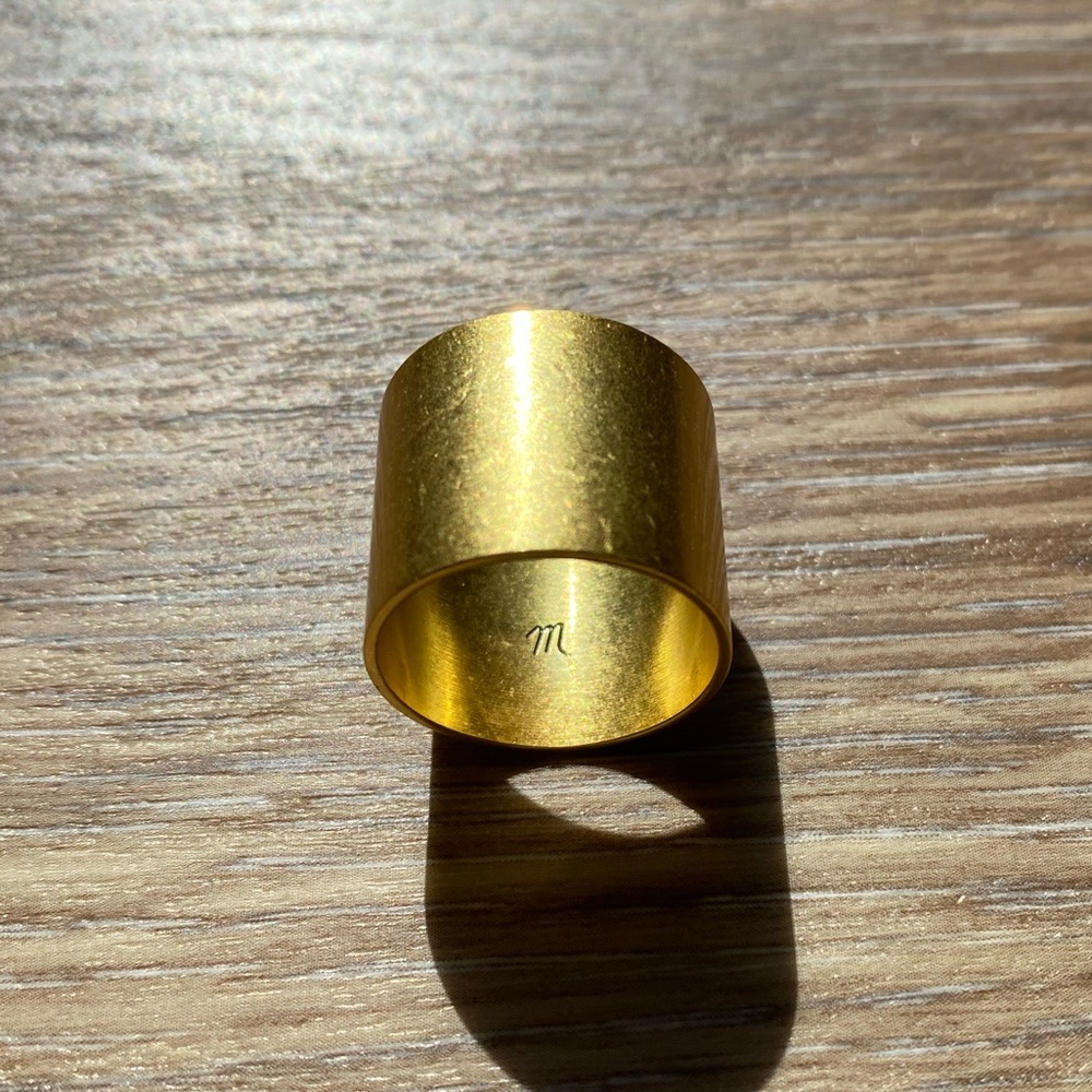 Madewell gold band ring